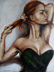 Series "Dasha. Little black dress. Three perspective". #2